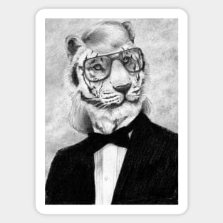 Mr. Tiger Sticker